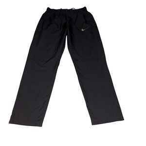 Nike Dri-FIT Black Athletic Track Pants Women's Size M